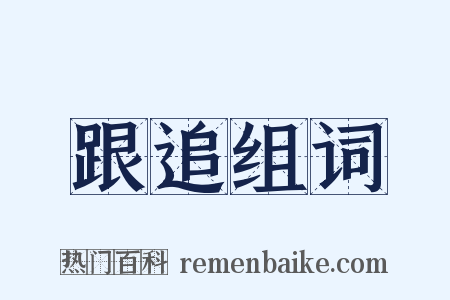 跟追组词是什么意思的图片